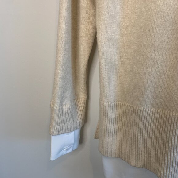 Truth by Republic sweater with combo Color Ivory Size M - Picture 9 of 12